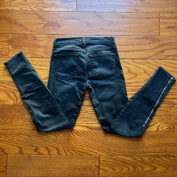 J Brand Black Side Zip Skinny Jeans - Picture 2 of 4